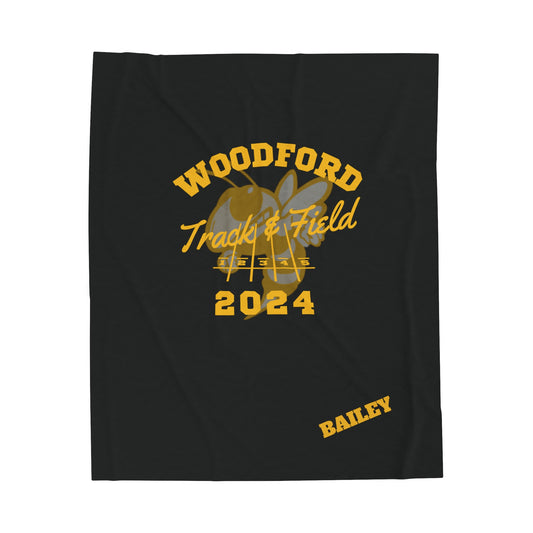Bailey Woodford Velveteen Plush Blanket